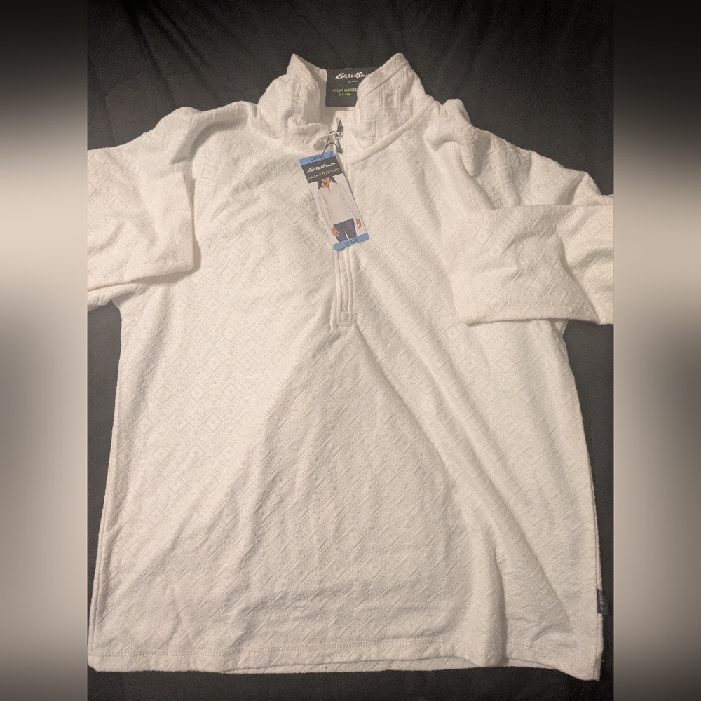 Eddie Bauer polar fleece 1/4 zip pullover large